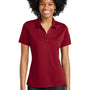 Sport-Tek Womens Competitor Moisture Wicking Short Sleeve Polo Shirt - Deep Red - NEW