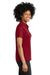 Sport-Tek LST550 Womens Competitor Moisture Wicking Short Sleeve Polo Shirt Deep Red Model Side