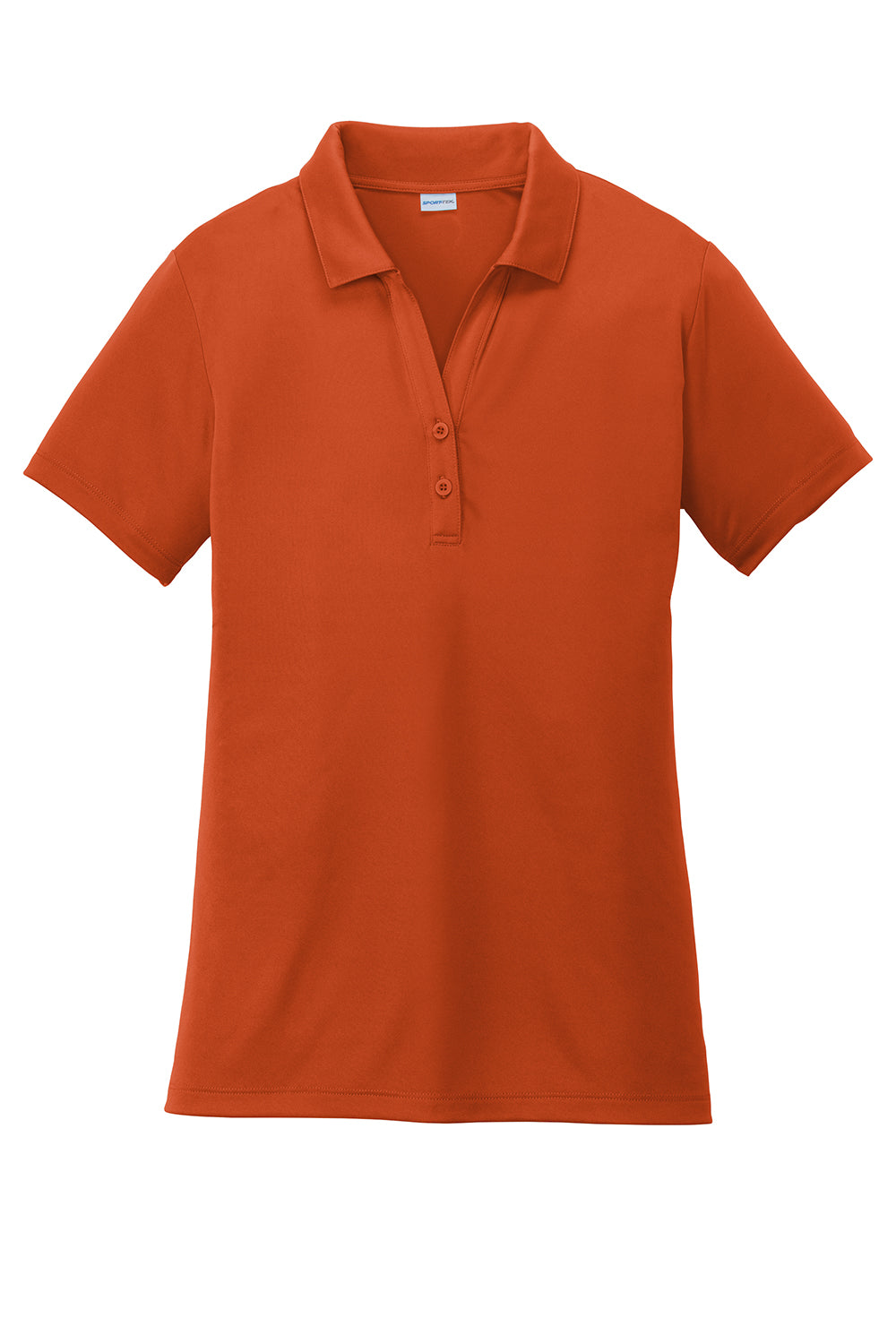 Sport-Tek LST550 Womens Competitor Moisture Wicking Short Sleeve Polo Shirt Deep Orange Flat Front