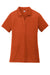 Sport-Tek LST550 Womens Competitor Moisture Wicking Short Sleeve Polo Shirt Deep Orange Flat Front