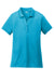 Sport-Tek LST550 Womens Competitor Moisture Wicking Short Sleeve Polo Shirt Atomic Blue Flat Front