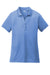 Sport-Tek LST550 Womens Competitor Moisture Wicking Short Sleeve Polo Shirt Carolina Blue Flat Front