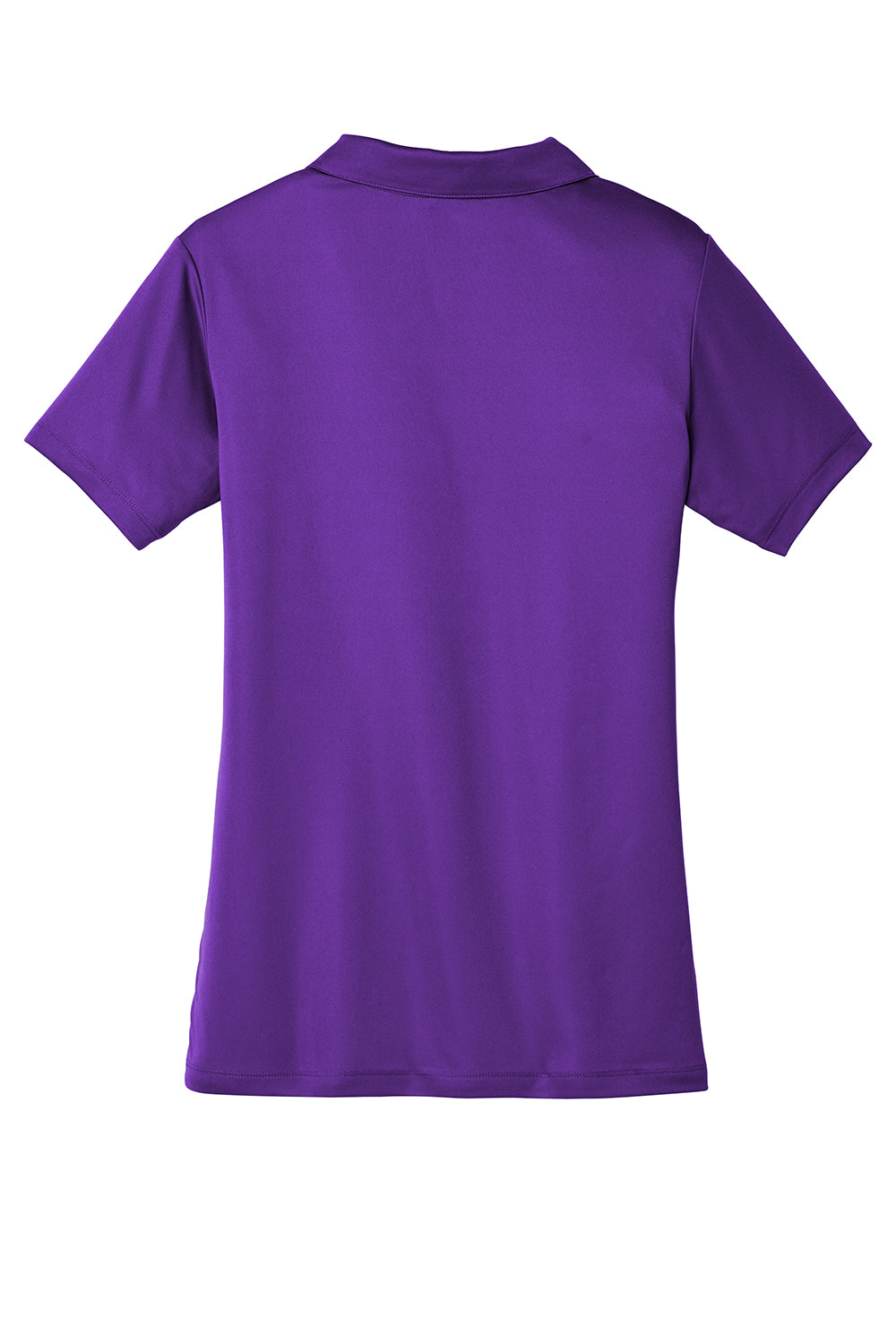 Sport-Tek LST550 Womens Competitor Moisture Wicking Short Sleeve Polo Shirt Purple Flat Back