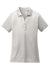 Sport-Tek LST550 Womens Competitor Moisture Wicking Short Sleeve Polo Shirt Silver Grey Flat Front