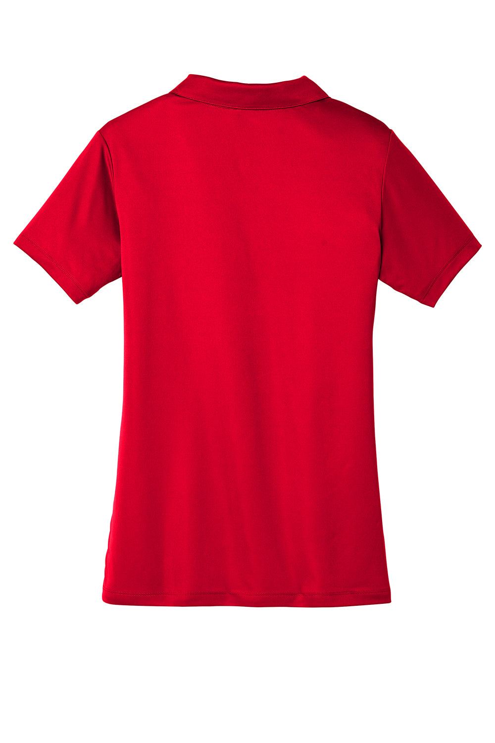 Sport-Tek LST550 Womens Competitor Moisture Wicking Short Sleeve Polo Shirt True Red Flat Back