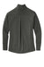 Sport-Tek LST560 Womens Flex Fleece Moisture Wicking Full Zip Sweatshirt Heather Dark Grey Flat Back