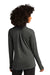 Sport-Tek LST560 Womens Flex Fleece Moisture Wicking Full Zip Sweatshirt Heather Dark Grey Model Back