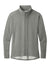 Sport-Tek LST560 Womens Flex Fleece Moisture Wicking Full Zip Sweatshirt Heather Light Grey Flat Front