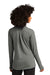 Sport-Tek LST560 Womens Flex Fleece Moisture Wicking Full Zip Sweatshirt Heather Light Grey Model Back