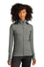 Sport-Tek LST560 Womens Flex Fleece Moisture Wicking Full Zip Sweatshirt Heather Light Grey Model Front