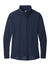 Sport-Tek LST560 Womens Flex Fleece Moisture Wicking Full Zip Sweatshirt True Navy Blue Flat Front