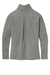 Sport-Tek LST561 Womens Flex Fleece Moisture Wicking 1/4 Zip Sweatshirt Heather Light Grey Flat Back