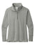 Sport-Tek LST561 Womens Flex Fleece Moisture Wicking 1/4 Zip Sweatshirt Heather Light Grey Flat Front