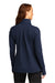 Sport-Tek LST561 Womens Flex Fleece Moisture Wicking 1/4 Zip Sweatshirt True Navy Blue Model Back