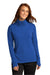 Sport-Tek LST561 Womens Flex Fleece Moisture Wicking 1/4 Zip Sweatshirt True Royal Blue Model Front