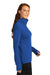 Sport-Tek LST561 Womens Flex Fleece Moisture Wicking 1/4 Zip Sweatshirt True Royal Blue Model Side