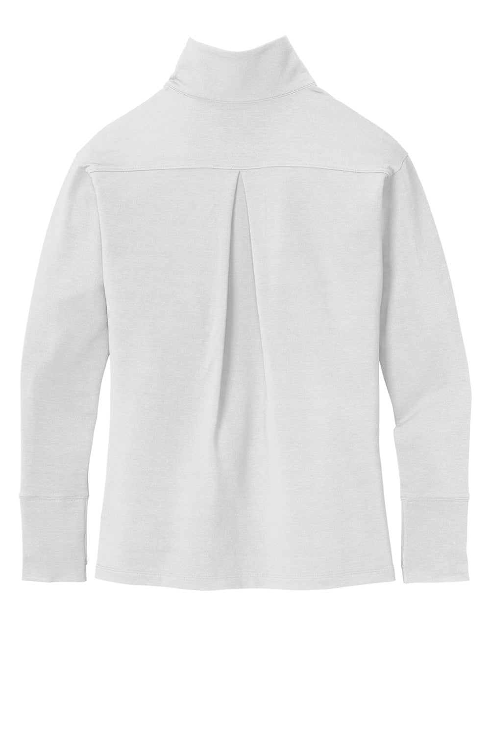 Sport-Tek LST561 Womens Flex Fleece Moisture Wicking 1/4 Zip Sweatshirt White Flat Back