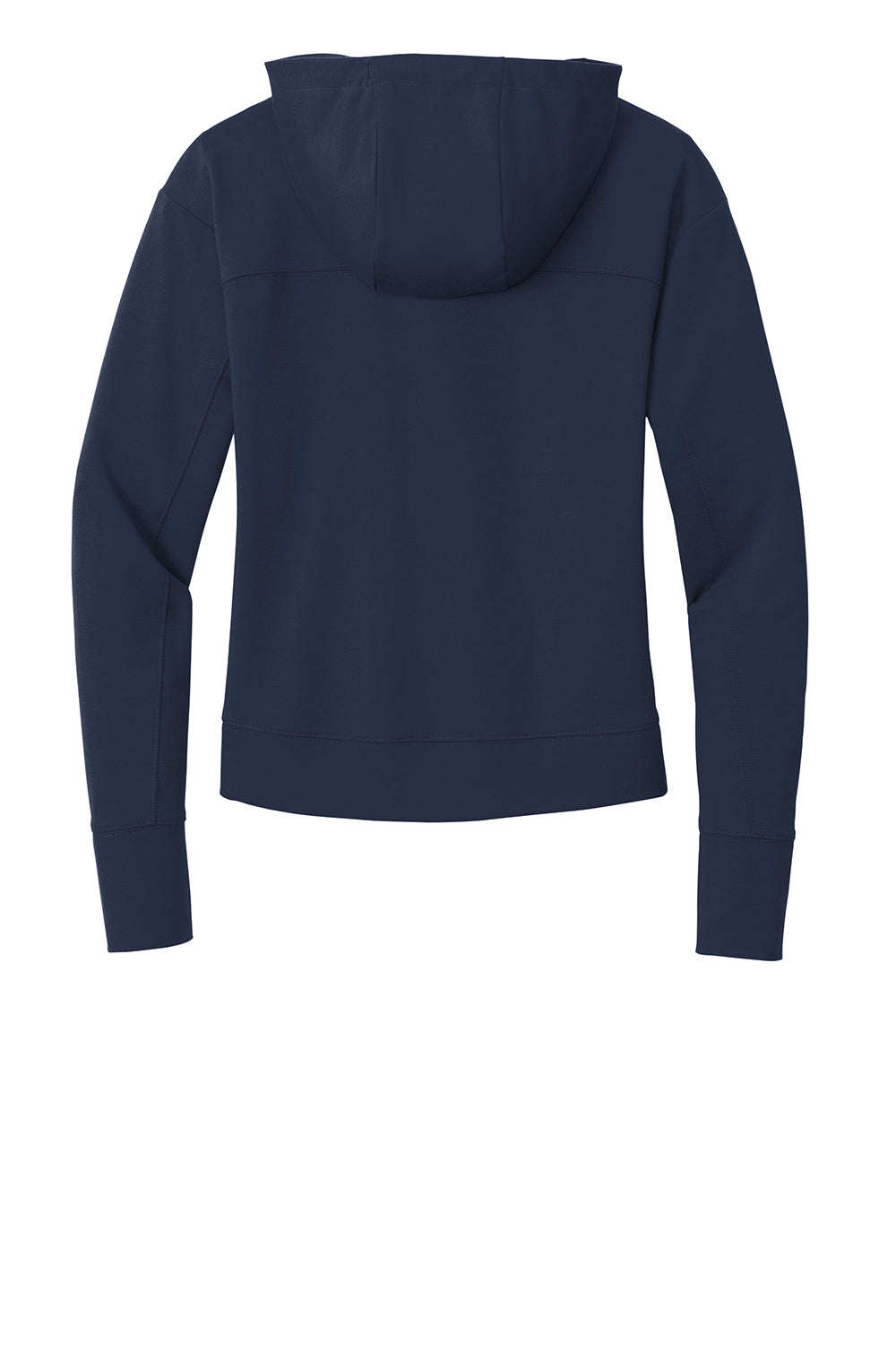 Sport-Tek LST562 Womens Sport-Wick Moisture Wicking Flex Fleece Hooded Sweatshirt Hoodie True Navy Blue Flat Back