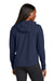 Sport-Tek LST562 Womens Sport-Wick Moisture Wicking Flex Fleece Hooded Sweatshirt Hoodie True Navy Blue Model Back