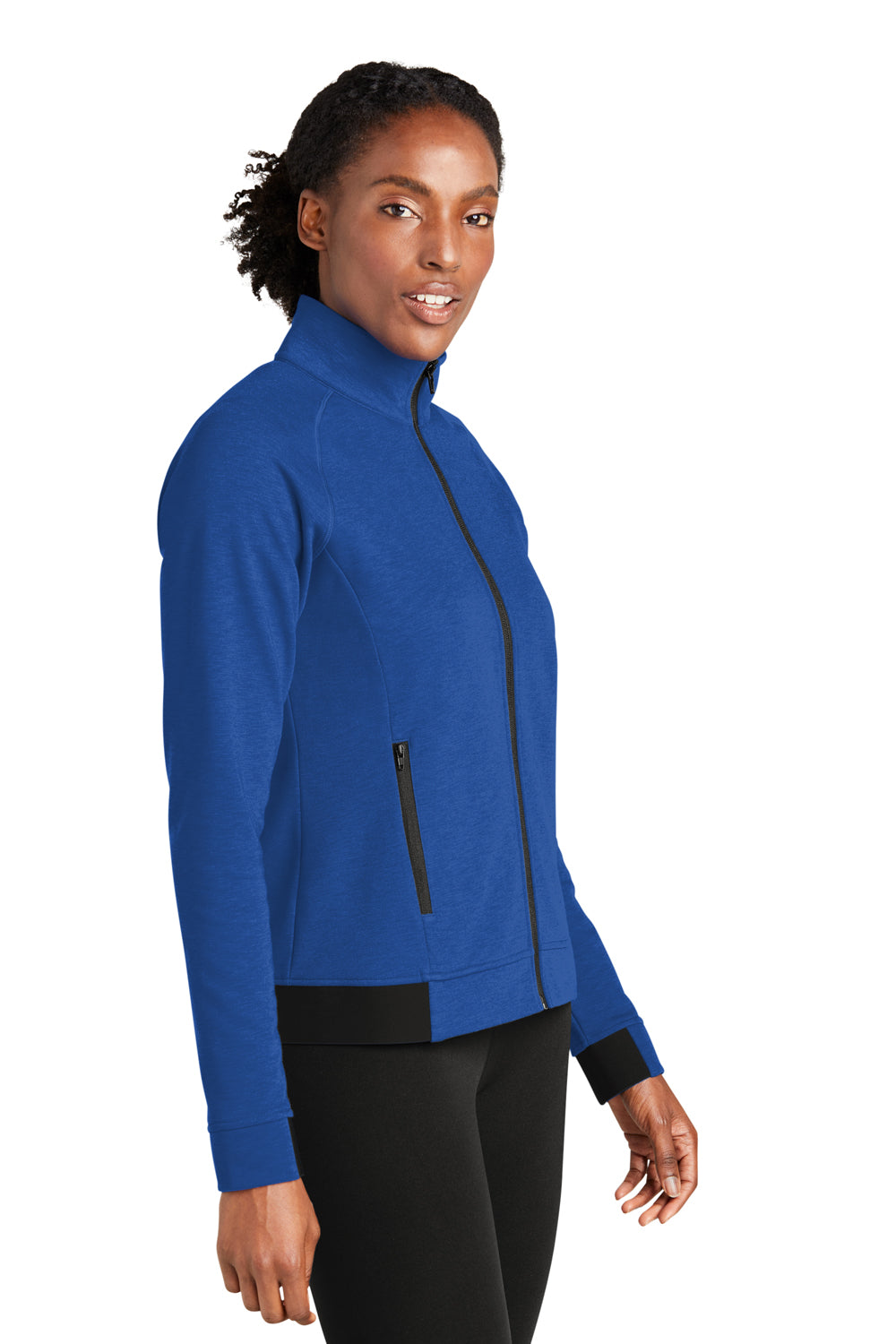 Sport-Tek LST570 Womens Strive PosiCharge Full Zip Jacket True Royal Blue Model 3q