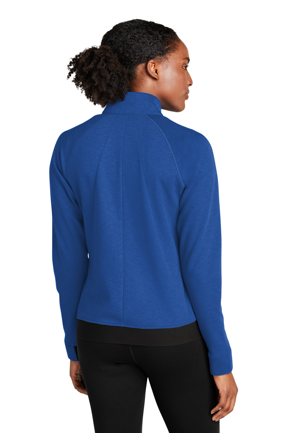 Sport-Tek LST570 Womens Strive PosiCharge Full Zip Jacket True Royal Blue Model Back