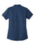 Sport-Tek LST590 Womens Electric Heather Moisture Wicking Short Sleeve Polo Shirt Dark Royal Blue Electric Flat Back