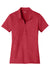 Sport-Tek LST630 Womens Tough Moisture Wicking Short Sleeve Polo Shirt Deep Red Flat Front