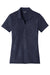 Sport-Tek LST630 Womens Tough Moisture Wicking Short Sleeve Polo Shirt True Navy Blue Flat Front