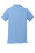 Sport-Tek LST640 Womens RacerMesh Moisture Wicking Short Sleeve Polo Shirt Carolina Blue Flat Back