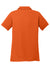 Sport-Tek LST640 Womens RacerMesh Moisture Wicking Short Sleeve Polo Shirt Deep Orange Flat Back