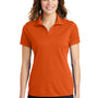 Sport-Tek Womens RacerMesh Moisture Wicking Short Sleeve Polo Shirt - Deep Orange - NEW