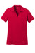 Sport-Tek LST640 Womens RacerMesh Moisture Wicking Short Sleeve Polo Shirt Deep Red Flat Front