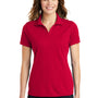 Sport-Tek Womens RacerMesh Moisture Wicking Short Sleeve Polo Shirt - Deep Red - NEW