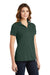 Sport-Tek LST640 Womens RacerMesh Moisture Wicking Short Sleeve Polo Shirt Dark Forest Green Model 3q