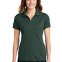 Sport-Tek Womens RacerMesh Moisture Wicking Short Sleeve Polo Shirt - Dark Forest Green