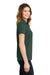 Sport-Tek LST640 Womens RacerMesh Moisture Wicking Short Sleeve Polo Shirt Dark Forest Green Model Side