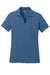 Sport-Tek LST640 Womens RacerMesh Moisture Wicking Short Sleeve Polo Shirt Dawn Blue Flat Front