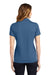 Sport-Tek LST640 Womens RacerMesh Moisture Wicking Short Sleeve Polo Shirt Dawn Blue Model Back