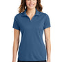 Sport-Tek Womens RacerMesh Moisture Wicking Short Sleeve Polo Shirt - Dawn Blue