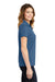 Sport-Tek LST640 Womens RacerMesh Moisture Wicking Short Sleeve Polo Shirt Dawn Blue Model Side