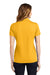 Sport-Tek LST640 Womens RacerMesh Moisture Wicking Short Sleeve Polo Shirt Gold Model Back