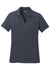 Sport-Tek LST640 Womens RacerMesh Moisture Wicking Short Sleeve Polo Shirt Graphite Grey Flat Front