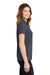 Sport-Tek LST640 Womens RacerMesh Moisture Wicking Short Sleeve Polo Shirt Graphite Grey Model Side