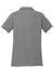 Sport-Tek LST640 Womens RacerMesh Moisture Wicking Short Sleeve Polo Shirt Heather Grey Flat Back