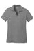 Sport-Tek LST640 Womens RacerMesh Moisture Wicking Short Sleeve Polo Shirt Heather Grey Flat Front