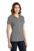 Sport-Tek LST640 Womens RacerMesh Moisture Wicking Short Sleeve Polo Shirt Heather Grey Model 3q