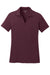 Sport-Tek LST640 Womens RacerMesh Moisture Wicking Short Sleeve Polo Shirt Maroon Flat Front