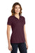 Sport-Tek LST640 Womens RacerMesh Moisture Wicking Short Sleeve Polo Shirt Maroon Model 3q