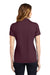 Sport-Tek LST640 Womens RacerMesh Moisture Wicking Short Sleeve Polo Shirt Maroon Model Back