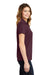 Sport-Tek LST640 Womens RacerMesh Moisture Wicking Short Sleeve Polo Shirt Maroon Model Side